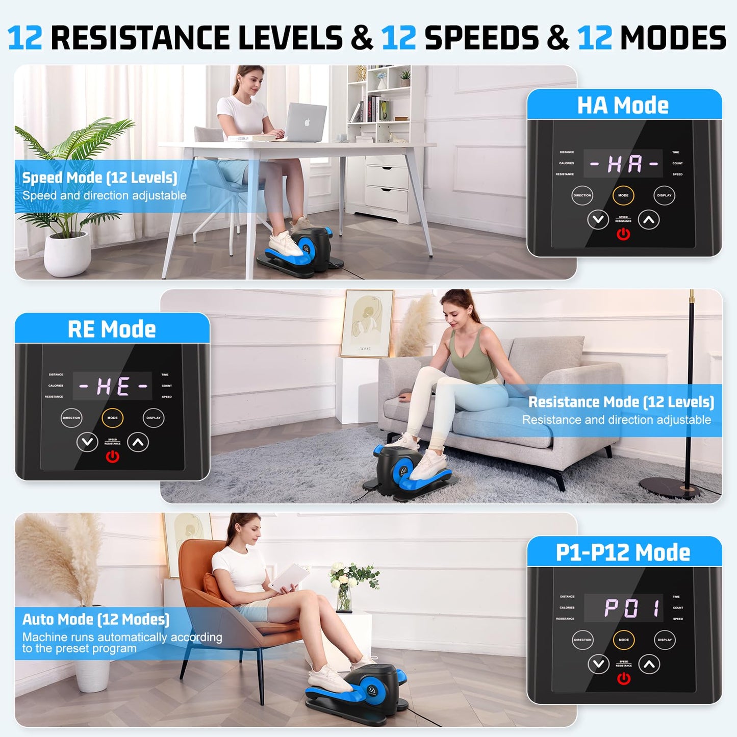 ANCHEER Under Desk Elliptical