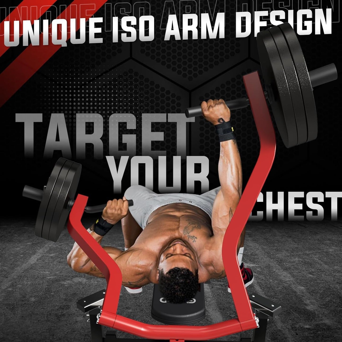 GMWD Chest Press Machine, 1050LBS Bench Press Machine