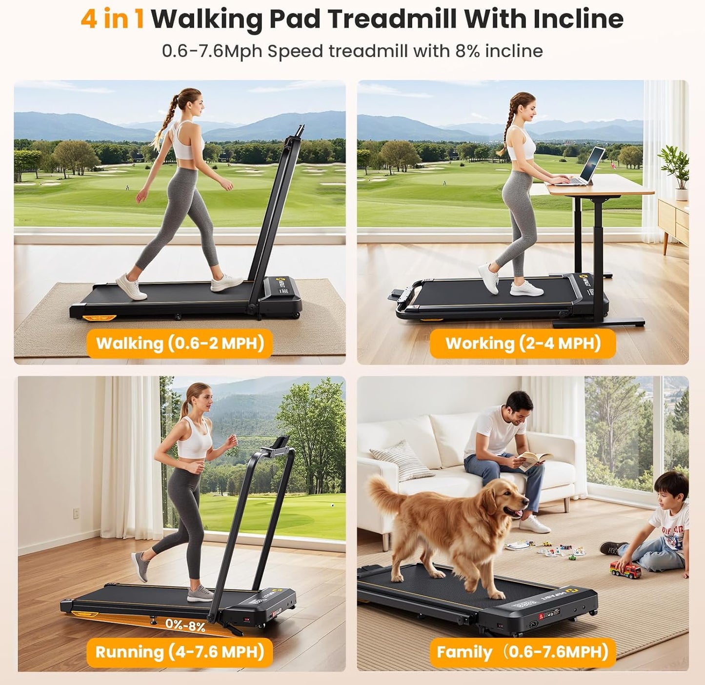 Under Desk Walking Treadmill