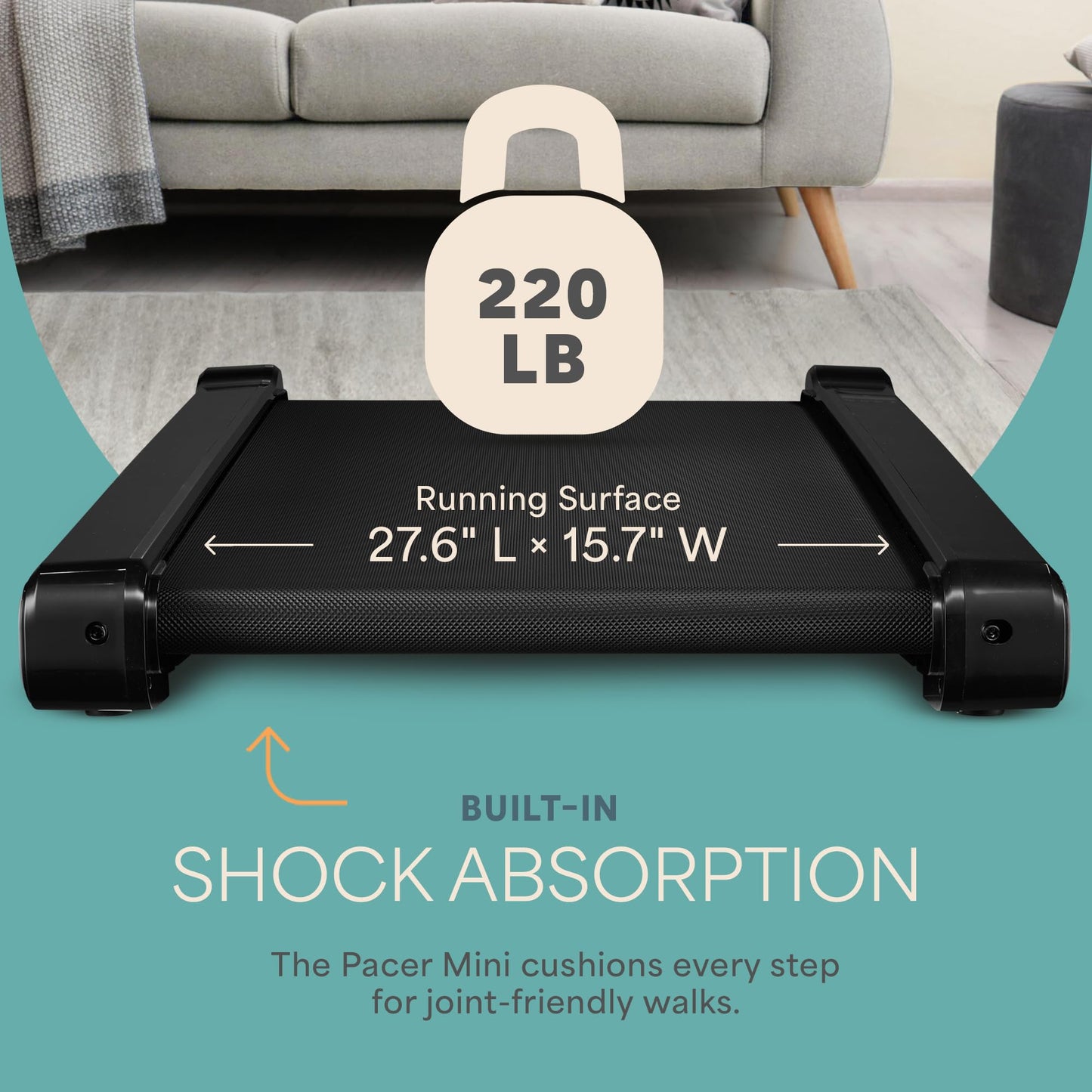 Lifepro Smallest Portable 30in Small Walking Pad Treadmill