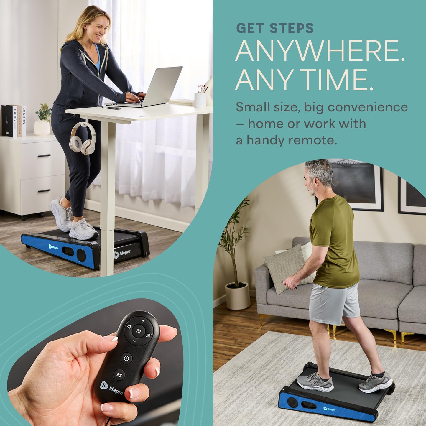 Lifepro Smallest Portable 30in Small Walking Pad Treadmill