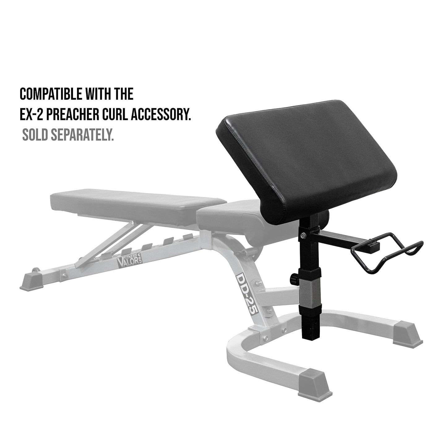 Valor Fitness Adjustable Weight Bench Flat