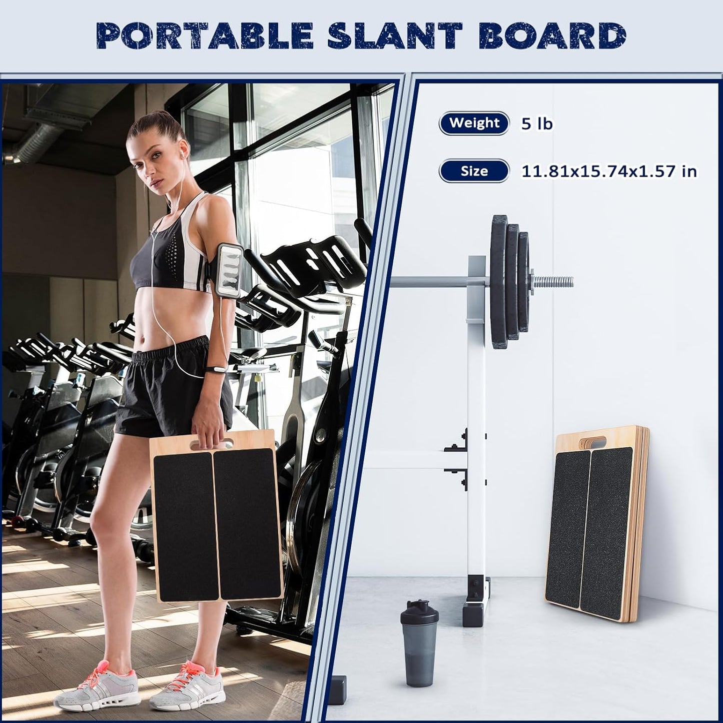Portable Wooden Slant Board