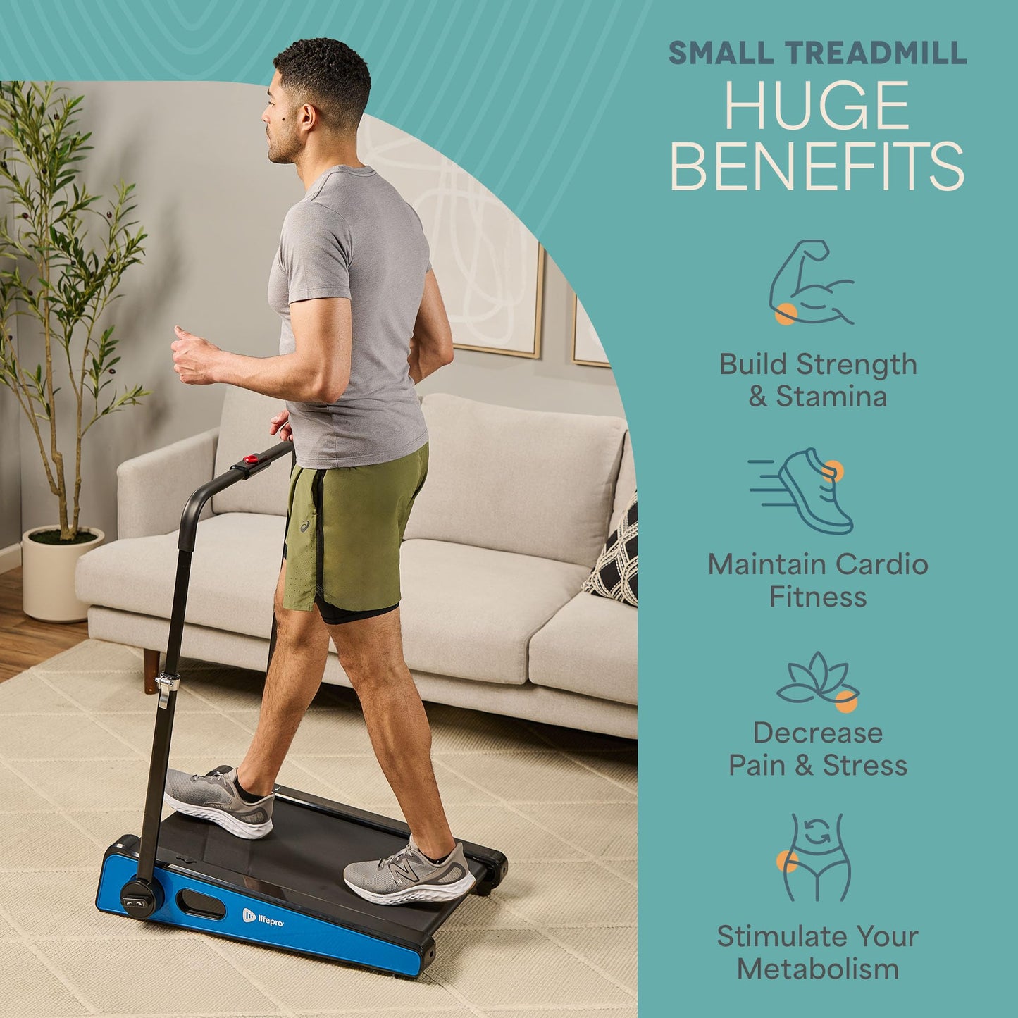Lifepro Smallest Portable 30in Small Walking Pad Treadmill