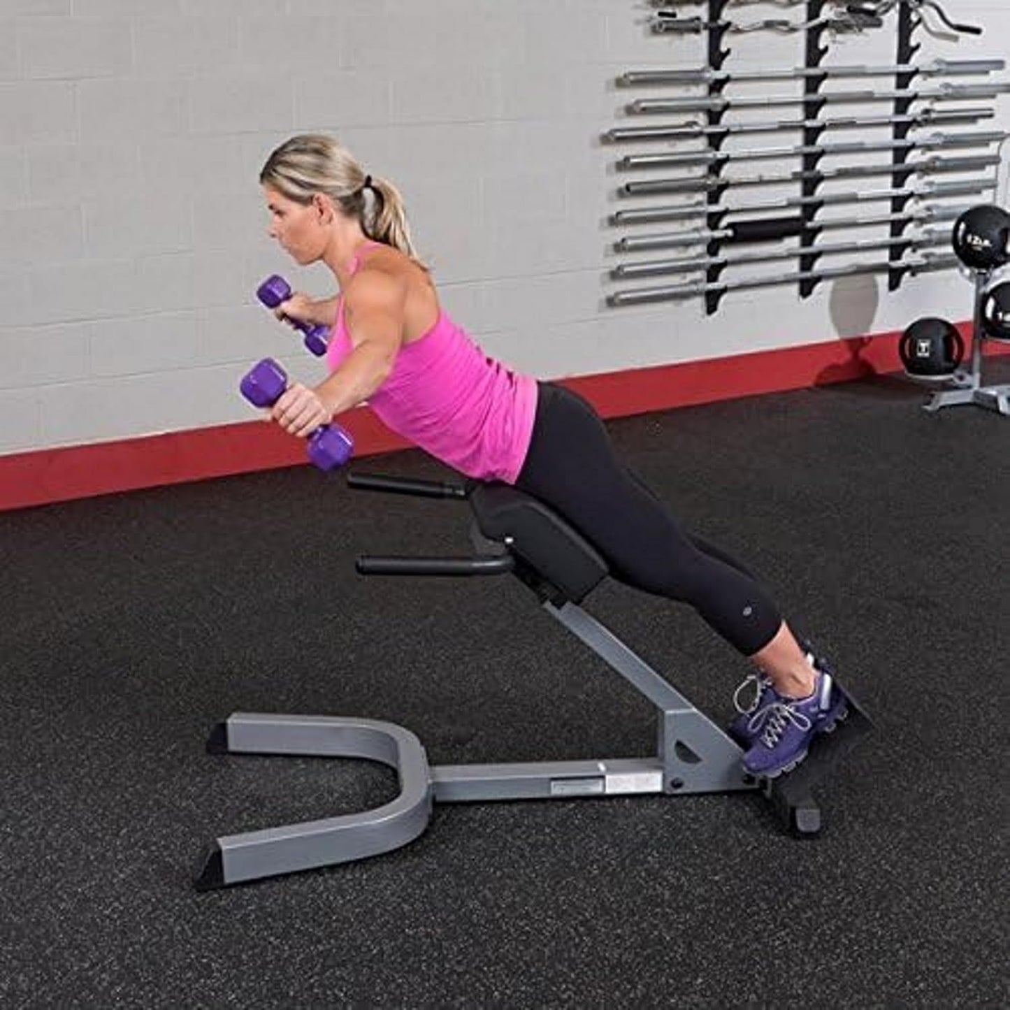 Body-Solid (GHYP345B) 45 Degree Hyperextension Bench