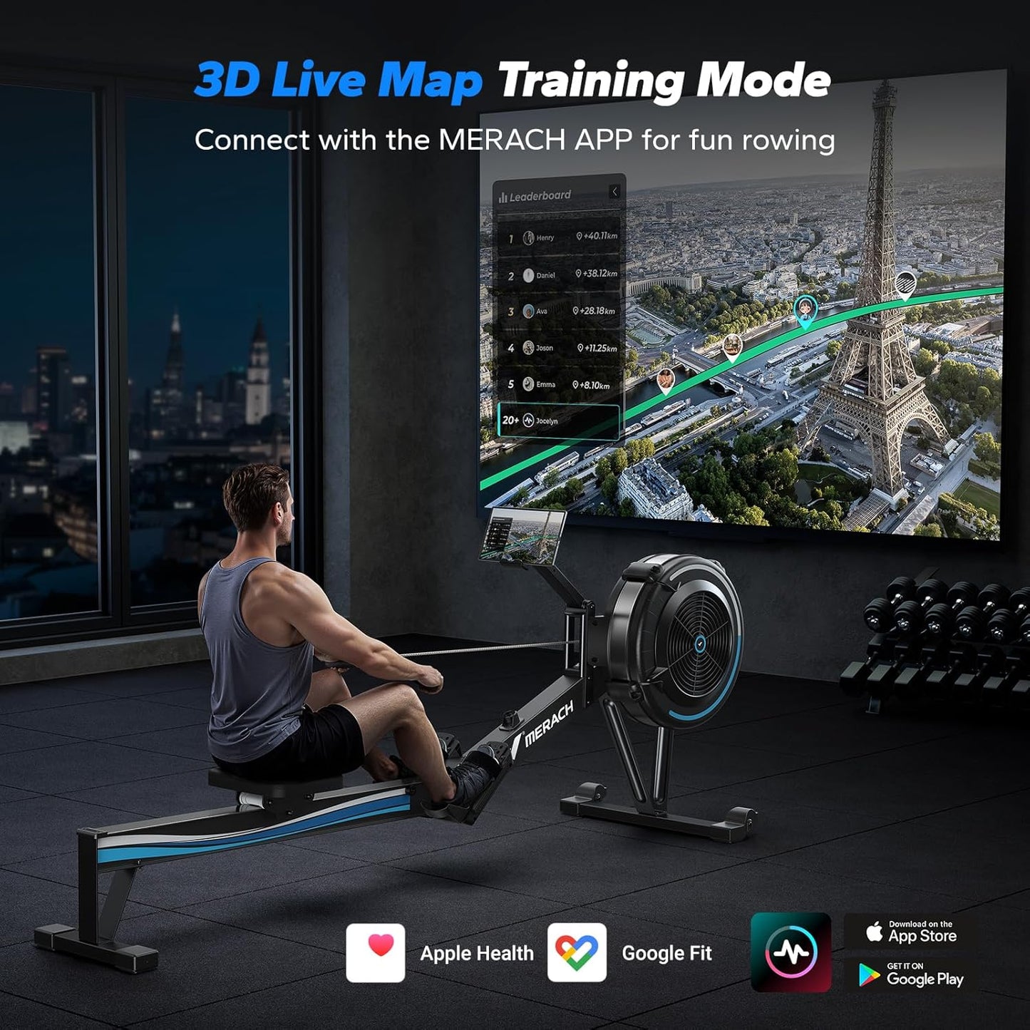 MERACH Air Rower