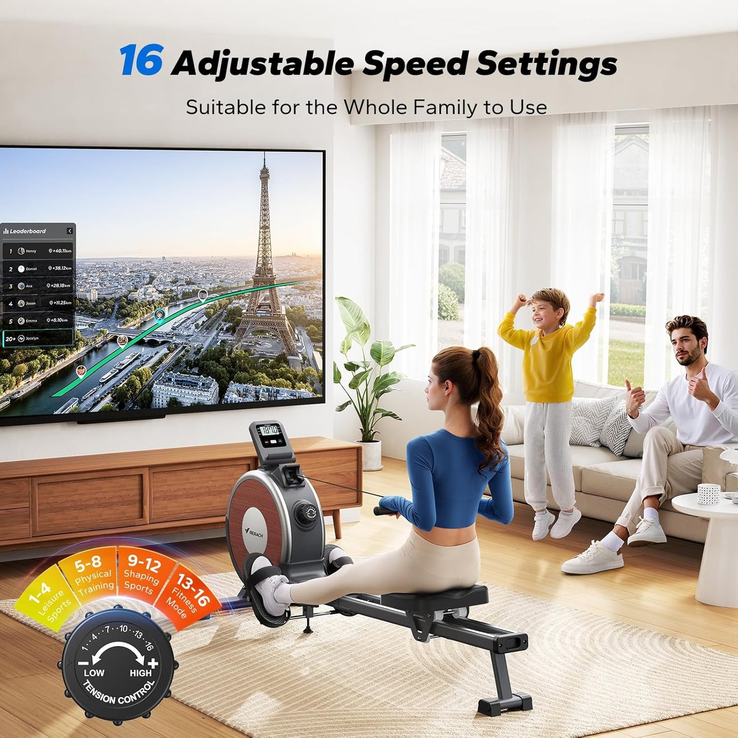 MERACH Magnetic Rower