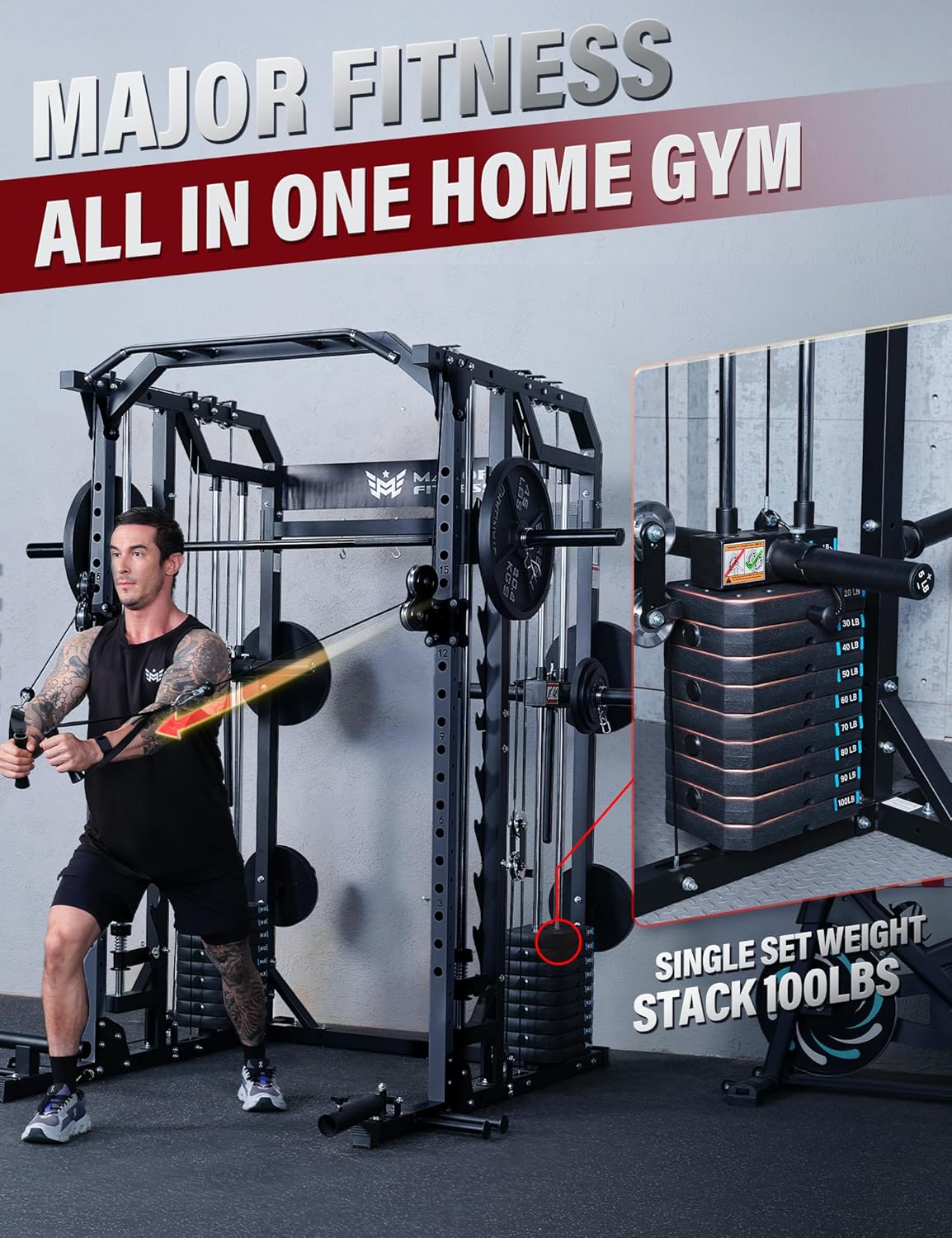 Major Fitness Drone2 Advanced Training Smith Machines