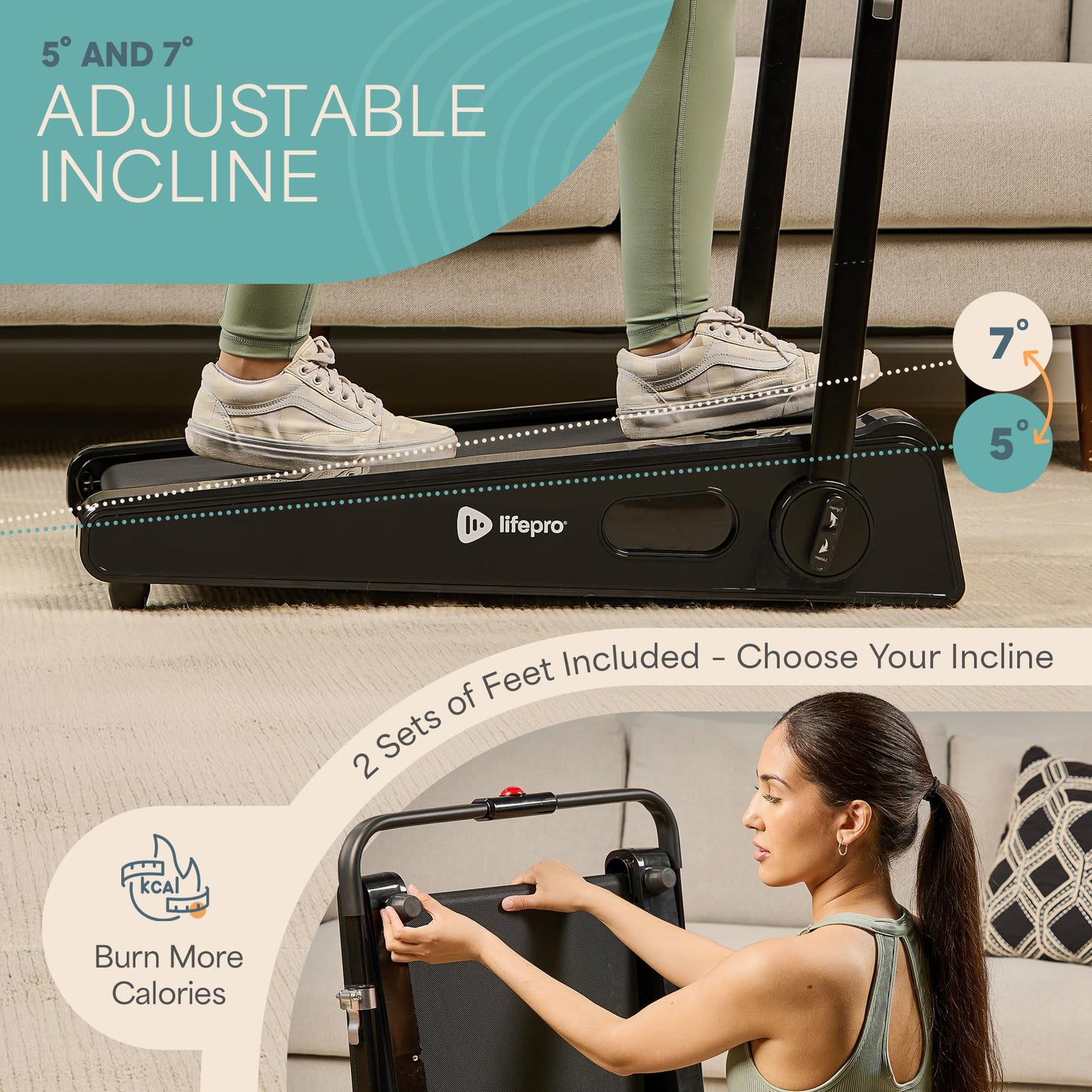 Lifepro Smallest Portable 30in Small Walking Pad Treadmill