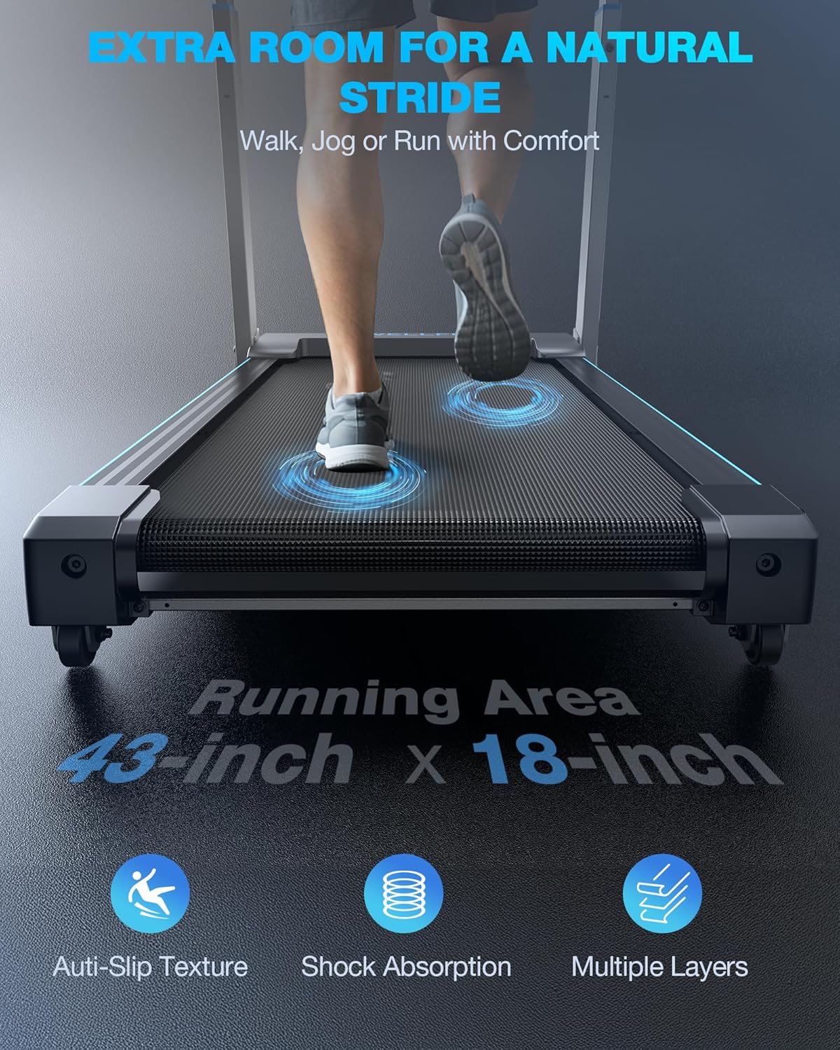 WELLFIT Folding Treadmill