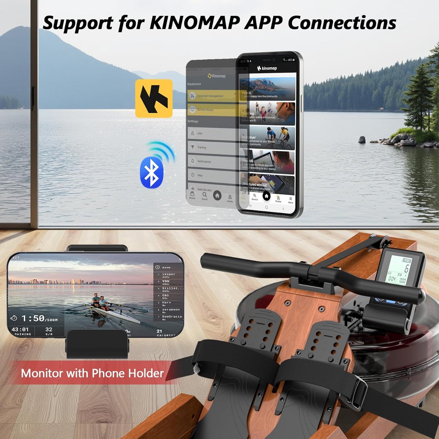 WENOKER Water Rower