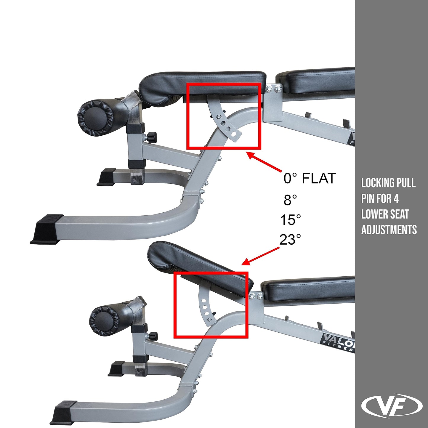 Valor Fitness Adjustable Weight Bench Flat