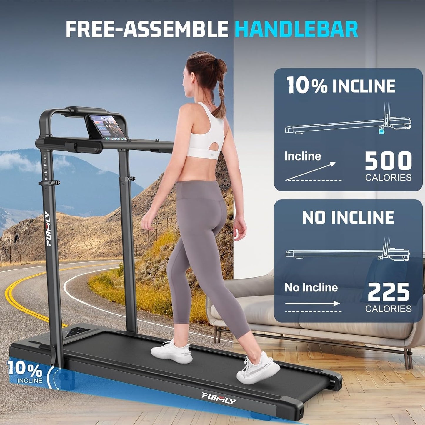 8-in-1 Walking Treadmill