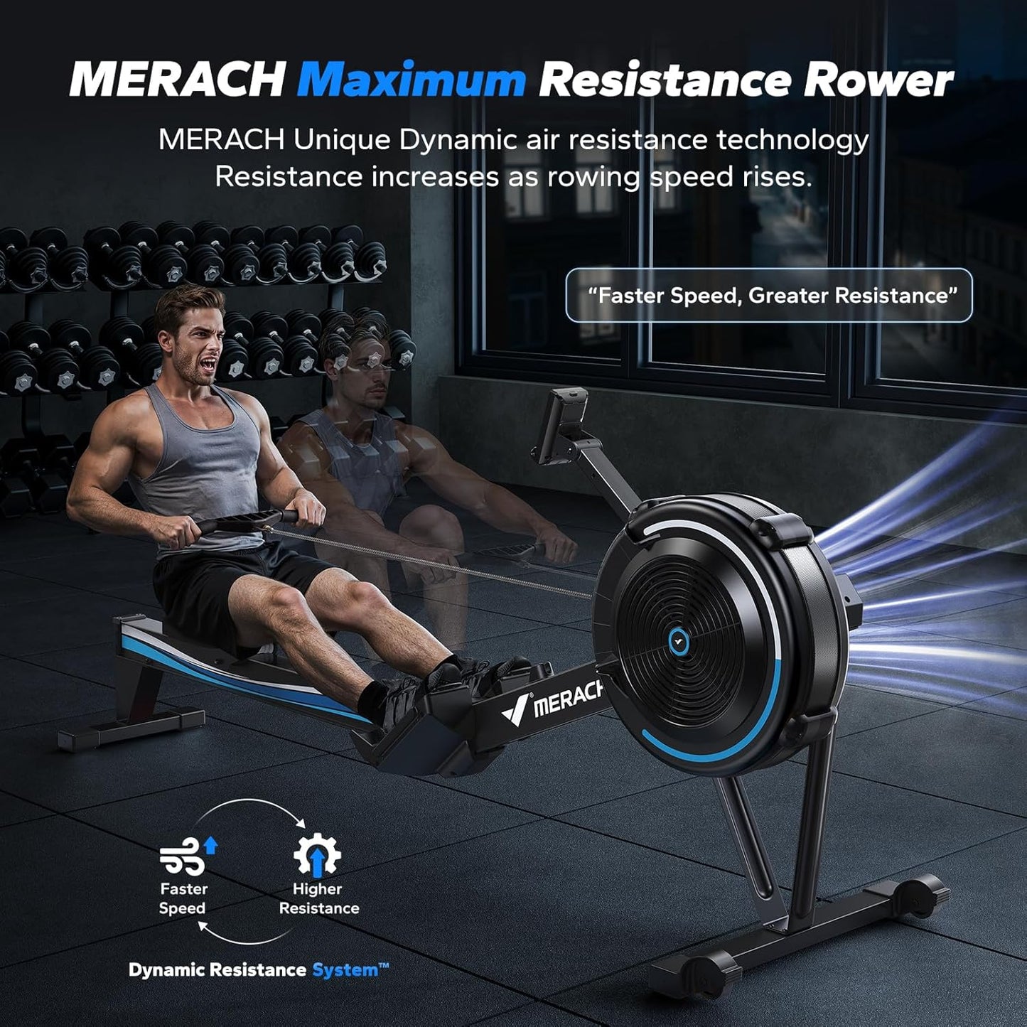 MERACH Air Rower