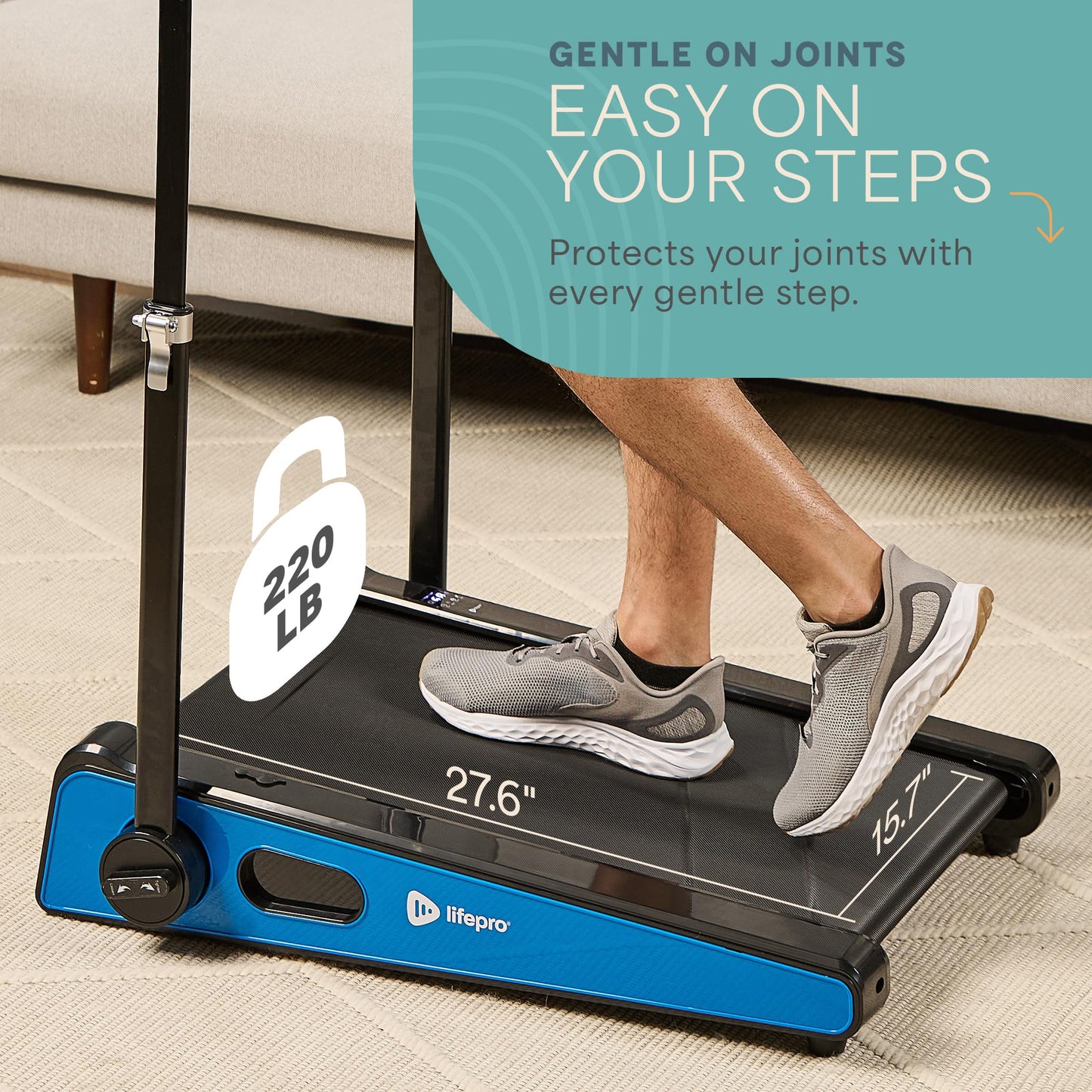 Lifepro Smallest Portable 30in Small Walking Pad Treadmill