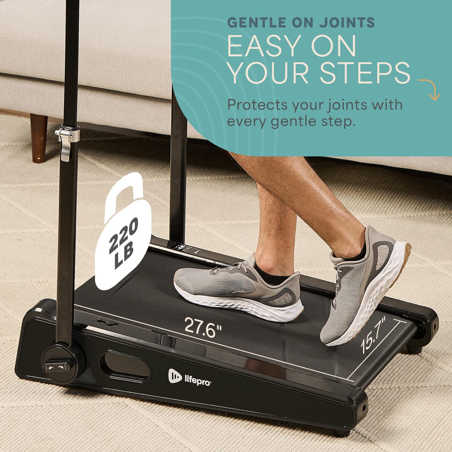 Lifepro Smallest Portable 30in Small Walking Pad Treadmill